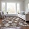 Homeroots 3' X 5' Brown Ivory And Taupe Southwestern Washable Indoor Outdoor Area Rug 615122 - alternate 2