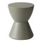 Leisuremod Loft Modern Fiberstone Hourglass Side Table, Weather-Resistant, Fully Assembled LST14GR - alternate 4