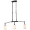 Nuvo Liam, 3 Light Island Pendant, Matte Black, White Opal Glass 60/8218 - alternate 4