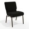 Flash Furniture Hercules Church Chair, Black Back, 21-1/4 in W 25" L 33" H, Fabric Seat FD-CH0221-4-GV-S0806-BAS-GG - alternate 1