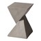 Leisuremod Glint Modern Twisted Fiberstone End Table - Weather-Resistant & Fully Assembled GST13GR - alternate 5