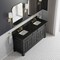James Martin Vanities Brookfield 72" Double Vanity, Black Onyx, w/ 3 CM Phantome Eclos Top 547-V72-BKO-3PHT - alternate 4