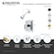 Kingston Brass Single-Handle Pressure Balanced Shower Faucet, Brushed Brass KB8657CQLSO - alternate 3