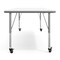 Flash Furniture Commercial Adjustable Height Rectangular Activity Table - Locking Casters-White XU-A3072-REC-WHT-T-P-CAS-GG - alternate 5