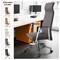 Leisuremod Aleen High-Back Office Chair in Upholstered Leather and Iron Frame with Swivel and Tilt, Grey AOT19GRL - alternate 5
