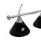 Holland Bar Stool Co Dallas Stars 3 Shade Billiard Light, Chrome Fixture BL3CHDalSta - alternate 4