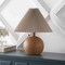 Jonathan Y Aksel 17.25" Coastal Scandinavian Resin/Iron Sphere LED Table Lamp w/Pleated Shade and Pull Chain, Br JYL1145A - alternate 4