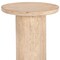 Homeroots 15" Natural Stone Round Pedestal End Table 646476 - alternate 6