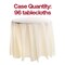 Smarty Had A Party 84 Ivory Round Disposable Plastic Tablecloths 96 Tablecloths, 96PK 823270-IV-CASE - alternate 3