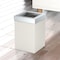 Gatco Modern Square 3 Gal. Wastebasket, Matte Pearl/Chrome Lid 1935C - alternate 4