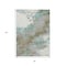 Homeroots 3' X 5' Teal Blue And Brown Abstract Washable Indoor Outdoor Area Rug 631891 - alternate 5