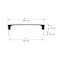 Richelieu 7 9/16-inch (192 mm) Center to Center Matte Black Contemporary Cabinet Pull BP7345192900 - alternate 3