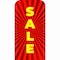 Showdown Displays 3 Ft W X 72 In H Eurofit Straight Wall Graphic (Polyester Knit) - Sale Red Burst 908101-001 - alternate 2