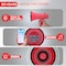 Pyle 20W Megaphone Bullhorn PMPRA213RD - alternate 3