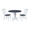 Whitewood Industries Extension Dining Tables, 45 in L, 38 in H, Parawood, 3 Piece K05-42DPT-23-C613-2 - alternate 1