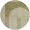 Homeroots 8' Taupe Beige And Tan Round Geometric Washable Indoor Outdoor Area Rug 582742 - alternate 5