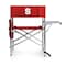 Picnic Time Family Of Brands NCAA NC State Wolfpack Sports Chair with Side Table - Beach Chair - Camp Chair for Adults, Red 809-00-100-424-0 - alternate 1