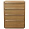 Homeroots 32" Natural Solid Wood Four Drawer Dresser 555429 - alternate 5