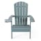 Homeroots 35" Aqua Heavy Duty Plastic Adirondack Chair 530704 - alternate 1