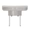 Koolmore 2 Compartment Stainless Steel NSF Commercial Kitchen Prep & Utility Sink with 2 Drainboards SB141611-12B3 - alternate 6
