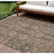 Homeroots 8' X 10' Brown Gray And Charcoal Oriental Washable Indoor Outdoor Area Rug 582119 - alternate 1