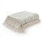 Homeroots 50" X 60" Cream Kantha Cotton Striped Throw Blanket with Embroidery 516631 - alternate 4