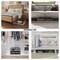 Home-Complete Under Bed Collapsible Storage with Wheels Underbed Storage with 2-Sided Lid & 6 Rollers ST-CLPBN-UND - alternate 3