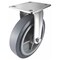 Hyw Products Heavy Duty Caster 8in x 2in Non-Marking Rubber Wheel Stainless Steel - Swivel (Flat) 40-80S-A1-INF(FLAT)(STS) - alternate 1