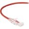 Black Box Slim-Net Cat6 250-Mhz 28-Awg Ethernet Patch Cable - Unshielded, Pvc,  C6PC28-RD-20 - alternate 1