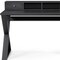 Homeroots 51" Black Solid Wood Writing Desk With Two Drawers 372198 - alternate 4