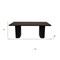 Homeroots 82" Dark Brown Wood Double Pedestal Base Dining Table 661255 - alternate 2