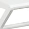 Homeroots 17" White Backless Bar Chair 380055 - alternate 3