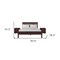 Homeroots Three Piece Espresso Solid Wood Bedroom Set 523679 - alternate 6