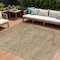 Homeroots 10' X 14' Beige And Taupe Aztec Washable Indoor Outdoor Area Rug 615541 - alternate 1