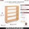 Rev-A-Shelf Maple Wood; Steel, Natural Maple, 6.5 in W, 25.5 in H, 22.5 in D 448-BC-6C - alternate 2