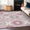 Homeroots 5' X 8' Pink Blush And Gray Medallion Washable Indoor Outdoor Area Rug 589633 - alternate 5