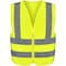 Neiko High Visibility Safety Vest with Reflective Strips, XX-Large, Neon Yellow, Zipper Front For Safety 53943A - alternate 1