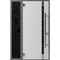 Vdomdoors Front Exterior Prehung Steel Door Ronex1011 Grey Sidelight Exterior Window Sidelite Stainless RONEX1011EXD-GRE-W36+14 x H80-RH-I - alternate 1