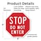 Signmission Stop Do Not Enter, 6 Inch X 6 Inch, Plastic Sign OC-P-6-11 - alternate 4