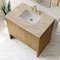 James Martin Vanities Hudson 36" Single Vanity, Light Natural Oak, w/ 3 CM Tajnar Eclos Top 435-V36-LNO-3TJR - alternate 3