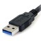 Startech.Com 6 FT BLACK SUPERSPEED USB 3.0 CABLE AB USB3SAB6BK - alternate 2
