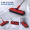 Dsv Standard 3 in 1 Floor Scrub Brush, Adjustable Long Handle 54", 360 Rotating Head, Stiff Bristles, Blue/Red 70704B - alternate 3