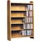 Wood Shed The Wood Shed Solid Oak 5 Shelf CD Cabinet Max. Capacity 330 CD's Honey Oak Finish 502 - alternate 1