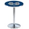 Holland Bar Stool Co 42" Chrome Utah State Pub Table, 36" dia. Top L214C4236UtahSt - alternate 1