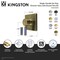 Kingston Brass Single-Handle Six-Way Diverter Valve with Square Trim Kit, Polished Chrome KS4041KPS - alternate 2