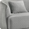 Homeroots Modern 68in Light Gray Curved Back Quilted Loveseat 480893 - alternate 3