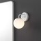 Jonathan Y Louis Parisian Globe 5.75" 1-Light Metal/Frosted Glass Modern Contemporary LED Vanity Light, White JYL3534D - alternate 4