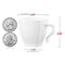 Smarty Had A Party 8 oz. White Square Plastic Coffee Mugs (192 Mugs), 192PK 6934W-CASE - alternate 6
