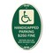 Signmission Handicapped Parking $250 Fine Section 4511.69, 12 In X 18 In Architectural, Heavy Gauge Aluminum A-OV-G-1218-23919 - alternate 1