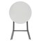 Elama 31 Inch Plastic Round Folding Bar Table in White ELM-R80B - alternate 3